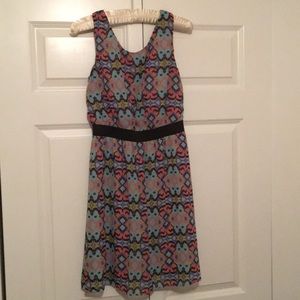 Knee length colorful dress